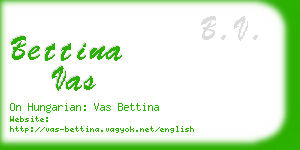 bettina vas business card